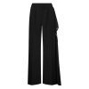 THE PLEATED RUFFLE-DETAIL TROUSERS